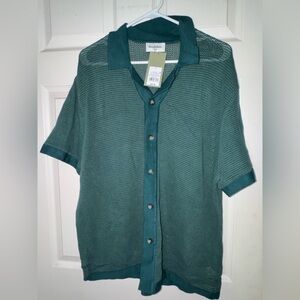 Goodfellow & Co Teal Knit Short Sleeve Shirt
